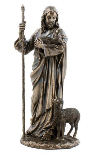 WU Jesus The Good Shepherd Sculpture (Bronze)