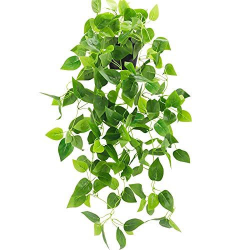 WXBOOM Small Fake Potted Plant - Realistic Artificial Ivy Vine for Indoor/Outdoor Decor
