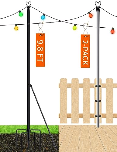 XDW-GIFTS String Light Poles - Outdoor Hanging Stand