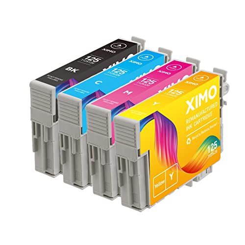 XIMO Remanufactured Ink Cartridge Replacement for Epson 125 T125