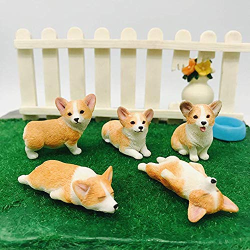 XinTX Corgi Sculpture Figurine