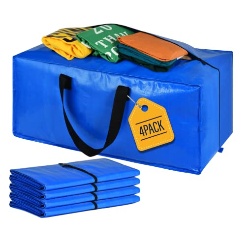 XL Blue Moving Bags for College Dorm Room Essentials