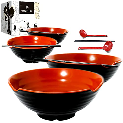 XL Ramen Bowl Set. Pho Bowls. Asian Soup Utensils