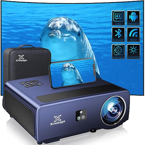 Xnoogo 4K Projector with Wifi 6 & Bluetooth