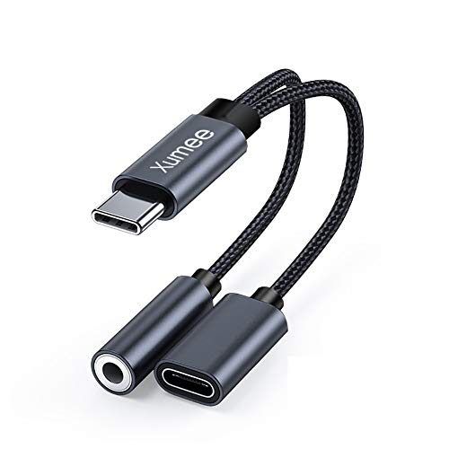Xumee USB C to 3.5mm Headphone and Charger Adapter