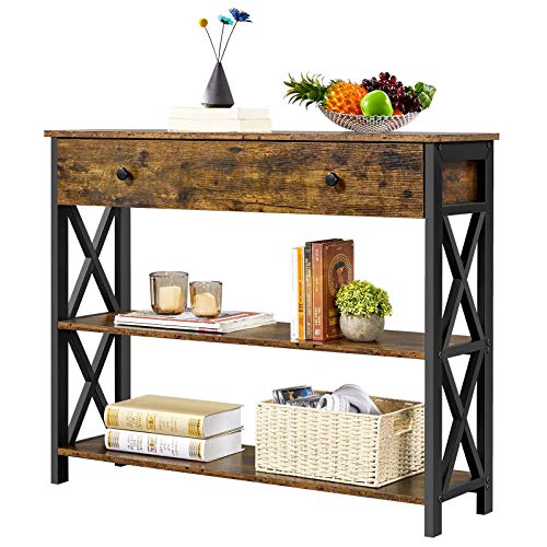 Yaheetech Console Table with Drawer