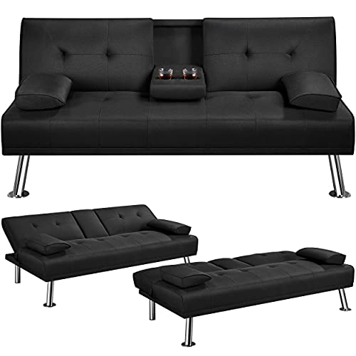 Yaheetech Modern Sofa Bed Futon Couch Bed