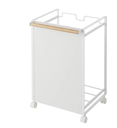 YAMAZAKI Home Rolling Sorter-Garbage Storage Basket On Wheels