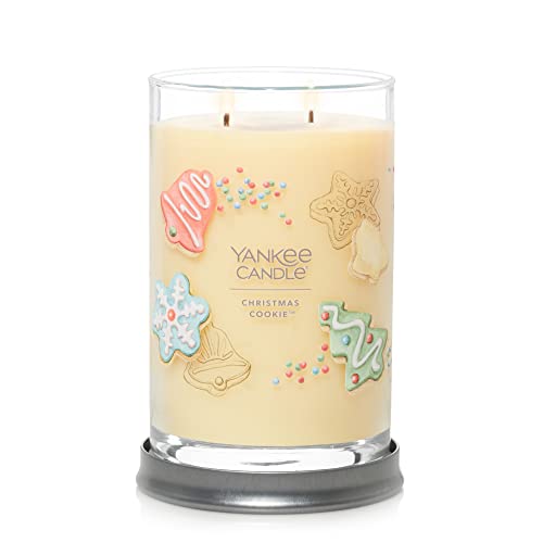 Yankee Candle Christmas Cookie Scented, Signature 20oz Large Tumbler 2-Wick Candle, Over 60 Hours of Burn Time, Christmas | Holiday Candle