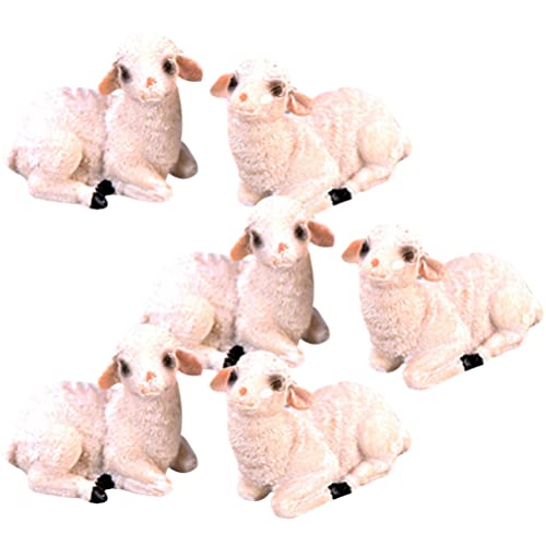 Yardwe Miniature Sheep Figurines