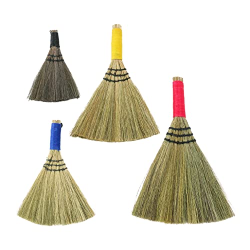 Yarn Wrapped Whisk Brooms, Set of 4