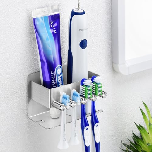 YAYINLI Wall Mounted Toothbrush Holder