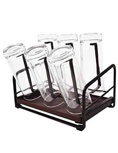 yeavs Cup Drying Rack with Drain Tray - Durable and Stylish Mug Organizer