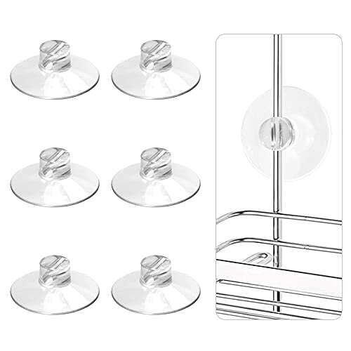  LUXEAR Suction Cup Shower Caddy, White, 22lb Capacity
