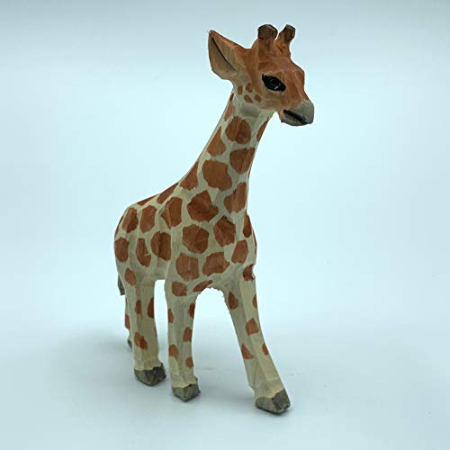 YEEYAYA Giraffe Wood Sculpture Home Decor