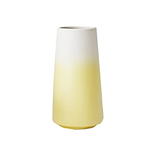 Yellow Ceramic Vase for Home Décor