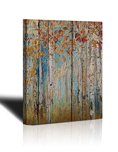 Yellow Tree Forest Landscape Canvas Wall Art