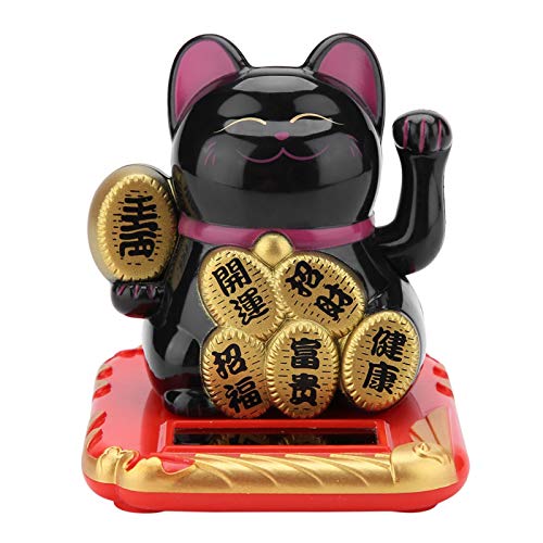 Yencoly Fortune Cat: Solar Powered Lucky Cat for Good Luck