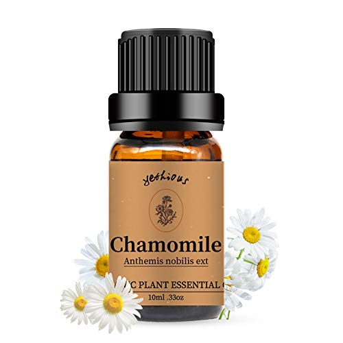 yethious Chamomile Essential Oil Organic - Aromatherapy Oils for Diffuser, Skin, Hair and Face