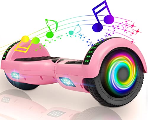 YHR 6.5" Hoverboard - UL Certified Bluetooth Electric Scooter (Pink)