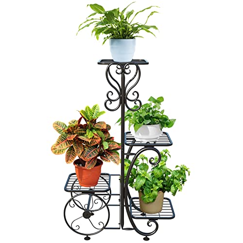 YisanCrafts 4 Tier Metal Plant Stand