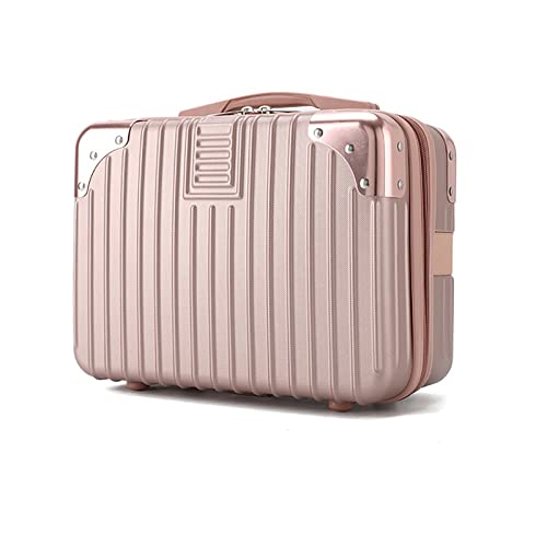 Yoanlayr Hard Shell Cosmetic Case Travel Hand Luggage Small Portable Carrying Suitcase Makeup Case for Women