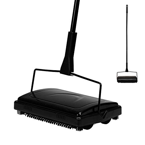Yocada Carpet Sweeper Cleaner - Efficient and Convenient for Low Carpets and Rugs