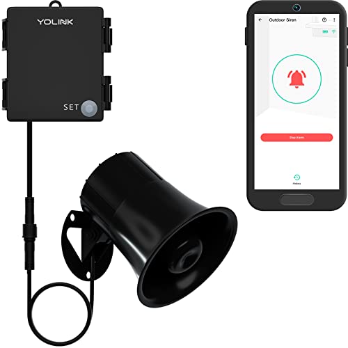 YoLink Outdoor Security Siren & Smart Alarm Controller Kit