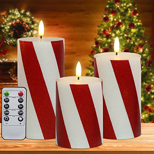 Yongmao Christmas Flameless Candles Set of 3