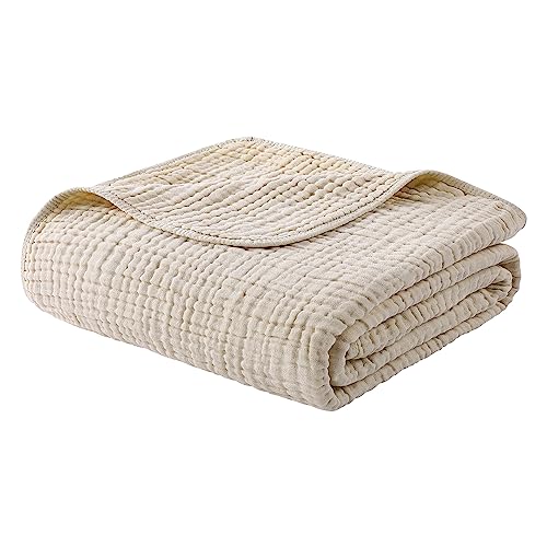Yoofoss Muslin Blanket 100% Cotton Throw Summer Blanket