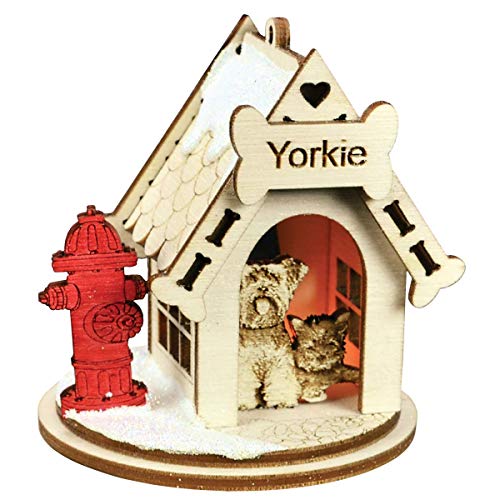 Yorkie Dog Tea Light Christmas Ornament