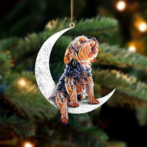 Yorkshire Terrier Dog Memorial Keepsake Christmas Ornament