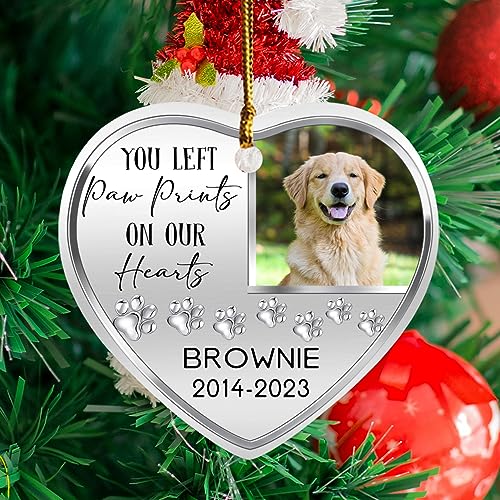 You Left Paw Prints On Our Heart Ornament 2023