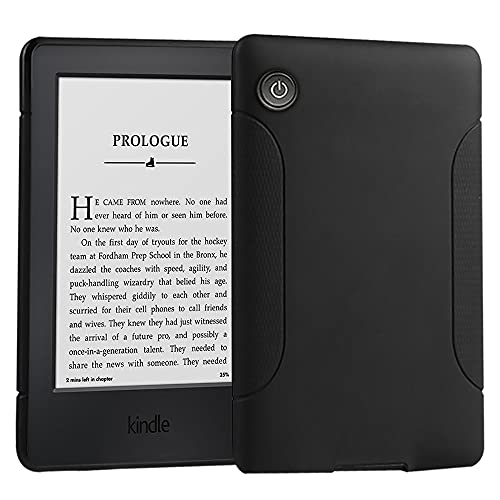 Young me Kindle Voyage Cover - Slim Fit TPU Gel Protective Case Cover for 2014 Kindle Voyage (Model NO. NM460GZ) (Black)