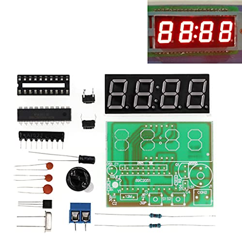 Youngy DIY 4-bit Digital Clock - Soldering Exercise for Electronics Learners
