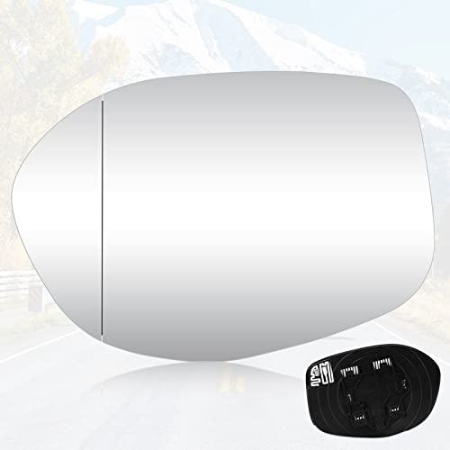 Youxmoto Driver Left Side Heated Mirror Glass for Honda Odyssey 2014 2015 2016 2017, with Backing Holder Mirror Glass, 76253-TK8-A51, 76253-TK8-A41