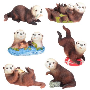 YTC Sea Otters - Collectible Figurine Set