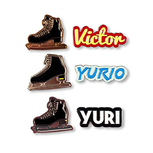 Yuri On Ice Enamel Pins - Collectible Set