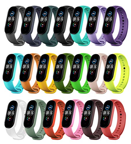 Yuuol Replacement Bands - Soft Silicone Wristbands for Xiaomi Mi Band/Amazfit Band