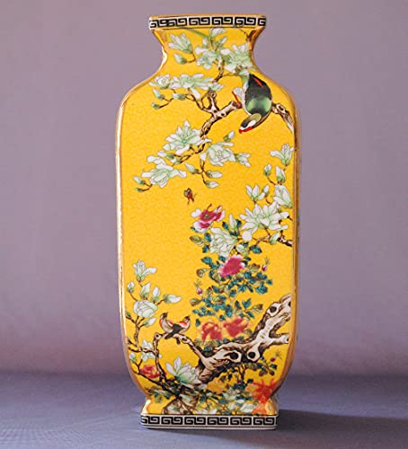 Yuyi 10 Inch Chinese Porcelain Vase - Elegant and Handmade