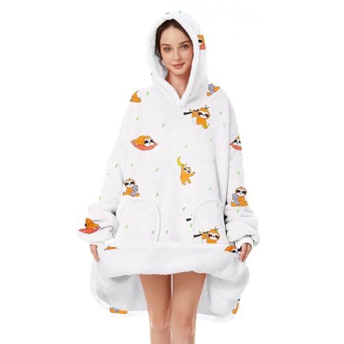 Zando Sloth Blanket Hoodie