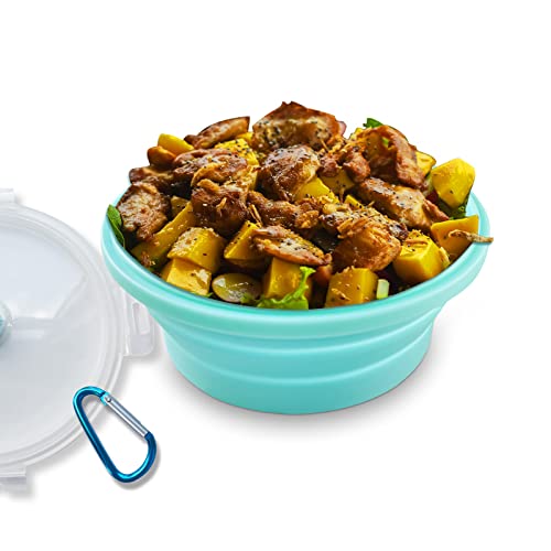 ZCSIBORUI Collapsible Camping Bowl with Lid