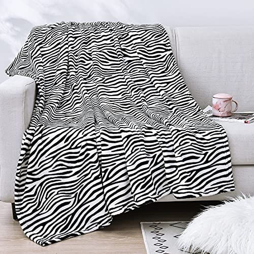 Zebra Pattern Flannel Fleece Velvet Blanket
