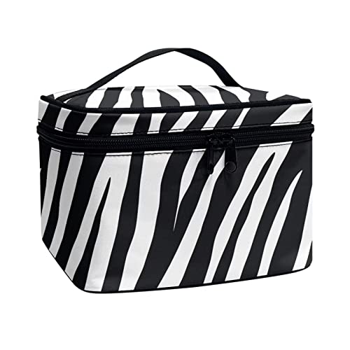 Zebra Print Makeup Bag Organizer