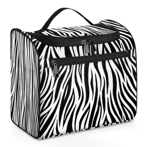 Zebra Skin Travel Makeup Bag