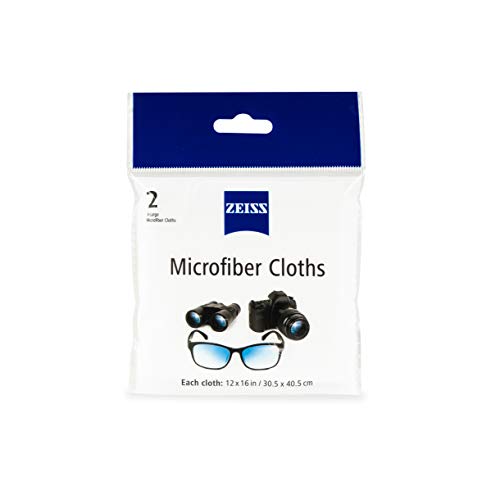 Zeiss Jumbo MicroFiber Lens Cleaning Cloth (Pack of 2)