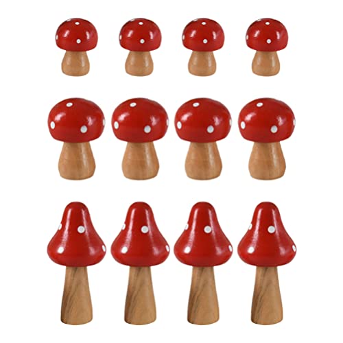 Zerodeko Mini Wood Mushroom Toy