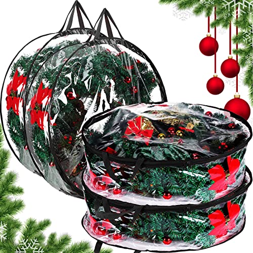 Zhengmy 30'' 24'' Christmas Wreath Storage Container
