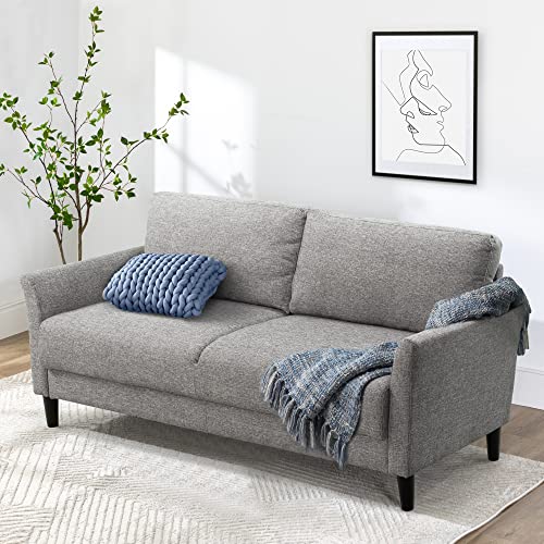 ZINUS Jackie Sofa Couch - Stylish, Easy Assembly, Soft Grey