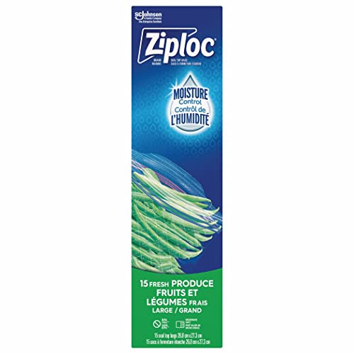 Ziploc Fresh Produce Bags - 15 Count